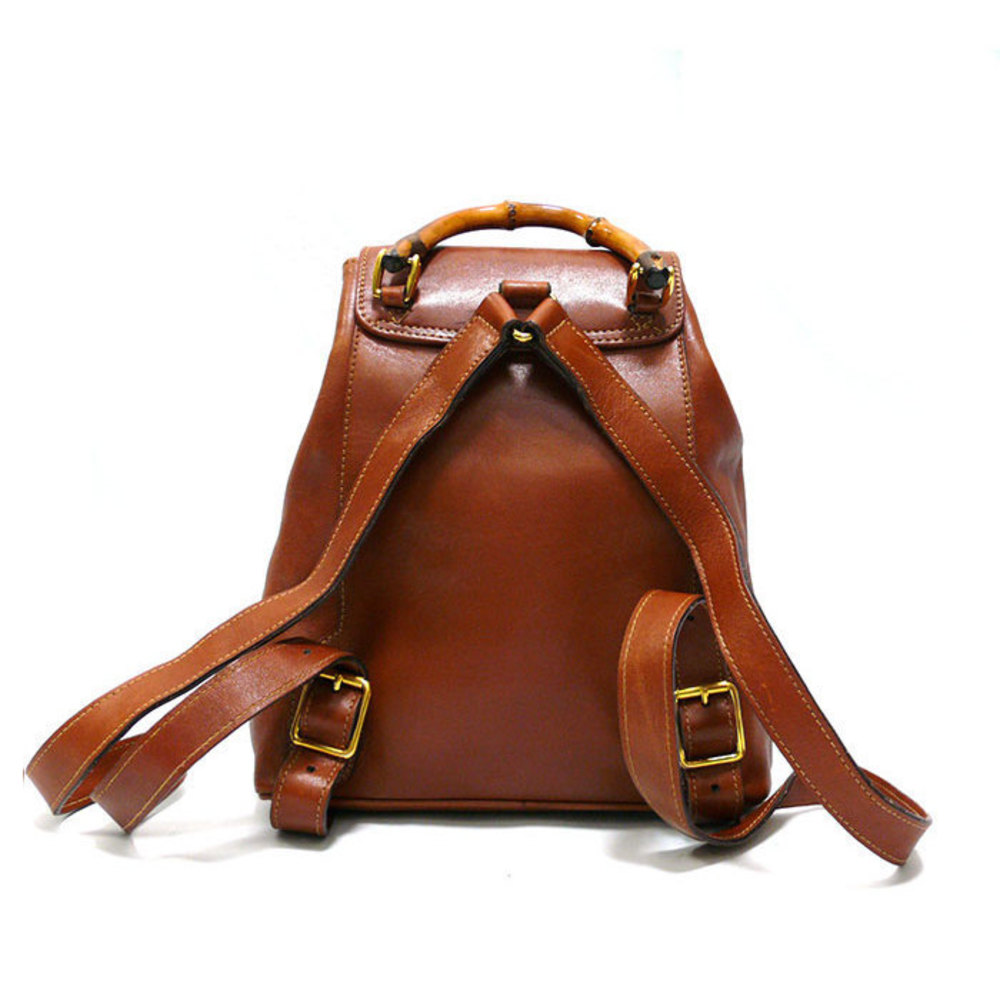 Gucci Backpack Mini Brown Bamboo - image 1